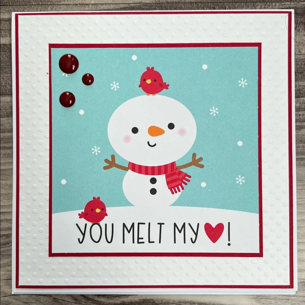 Handmade Christmas and Holiday Cards Set of 10 5.5”x5.5”Includes Envelopes